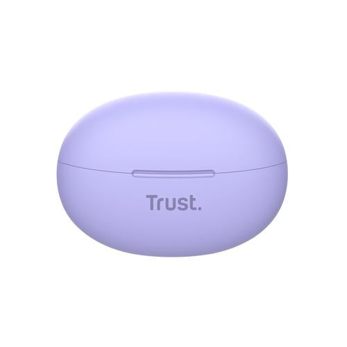 Trust Yavi Headset True Wireless Stereo (TWS) In-ear Oproepen/muziek USB Type-C Bluetooth Paars