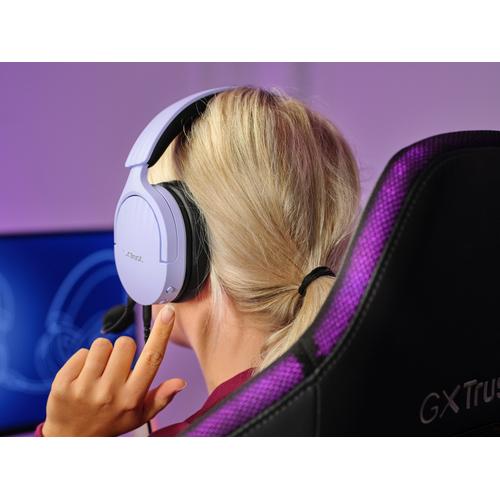 Trust GXT 489P FAYZO Headset Bedraad Hoofdband Gamen Zwart, Paars