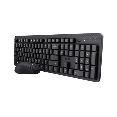 Trust Ody II toetsenbord Inclusief muis Kantoor RF Draadloos AZERTY Belgisch Zwart