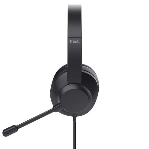 Trust Ayda Max Headset Bedraad Hoofdband Kantoor/callcenter Zwart