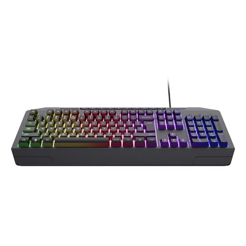 Trust GXT 836 Evocx toetsenbord Gamen USB AZERTY Belgisch Zwart
