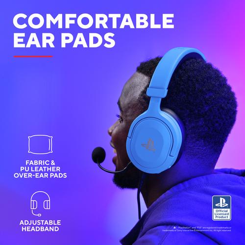 Trust GXT 498B Forta Headset Bedraad Hoofdband Gamen Blauw