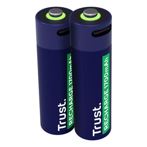 TRU USB-C RECHARGEABLE BATTERIES 2P - AA