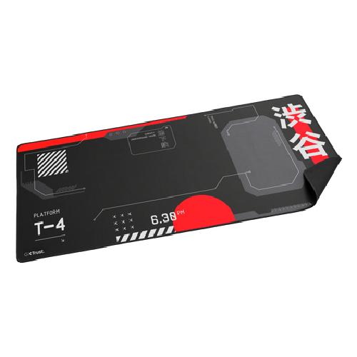 Trust GXT 759 XXL Game-muismat Zwart, Rood