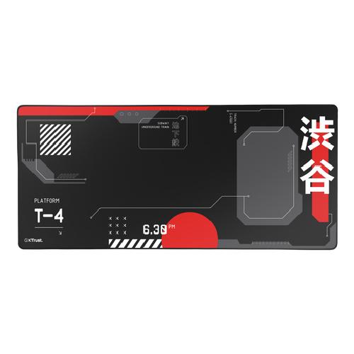 Trust GXT 759 XXL Game-muismat Zwart, Rood