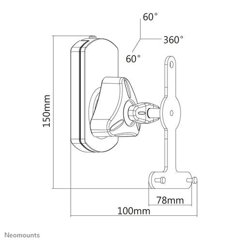Neomounts Neomounts Wall Mount for Sonos Play 1 &3