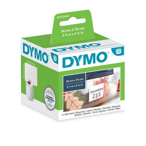 Dymo LW GROTE MULTIFUNCTIONELE ETIKETTEN 54*70MM (1X320)