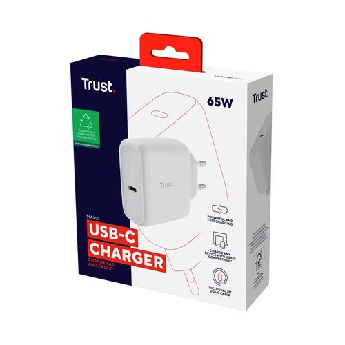 Trust MAXO 65W USB-C CHARGER WHT