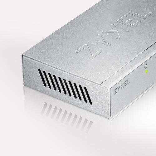 ZYXEL 5-Port Desktop Gigabit Ethernet Switch - metal housing