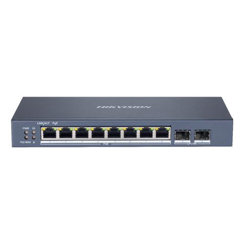 Hikvision DS-3E1510P-EI netwerk-switch Managed Gigabit Ethernet (10/100/1000) Power over Ethernet (PoE) Grijs
