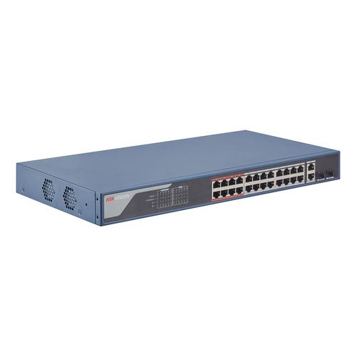 Hikvision DS-3E1326P-EI(B) netwerk-switch Managed Fast Ethernet (10/100) Power over Ethernet (PoE) 1U Blauw
