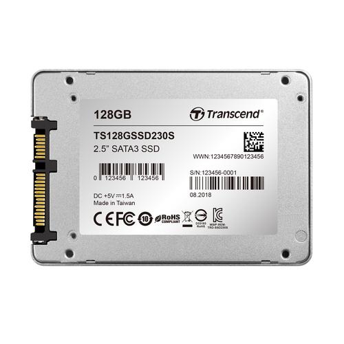 Transcend 128GB SSD230S SSD SATA 3 2.5 inch 3D TLC Aluminum Case