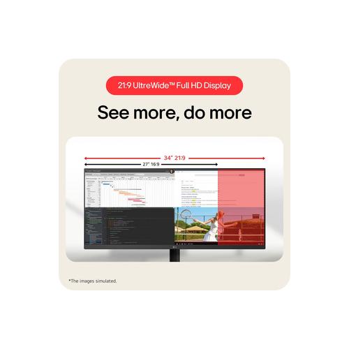 LG 34U511A-B computer monitor 86,4 cm (34