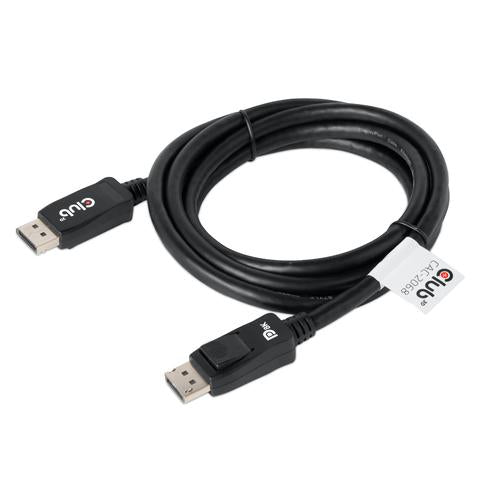 Club 3D DisplayPort 1.4 HBR3 Cable M/M 2meter 8K60Hz Poly Bag