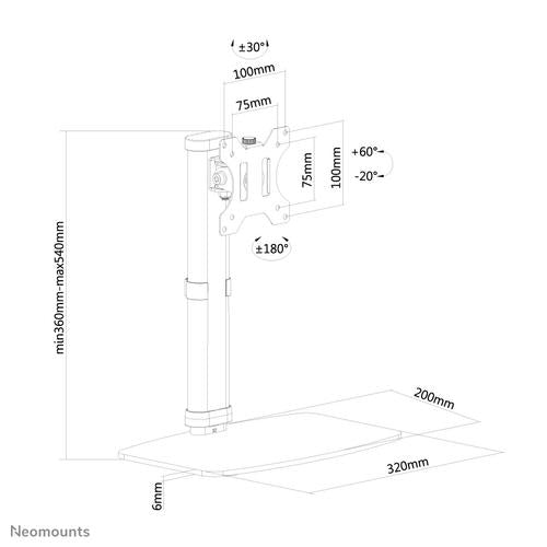 Neomounts Neomounts Flat Screen Desk Mount (stand)