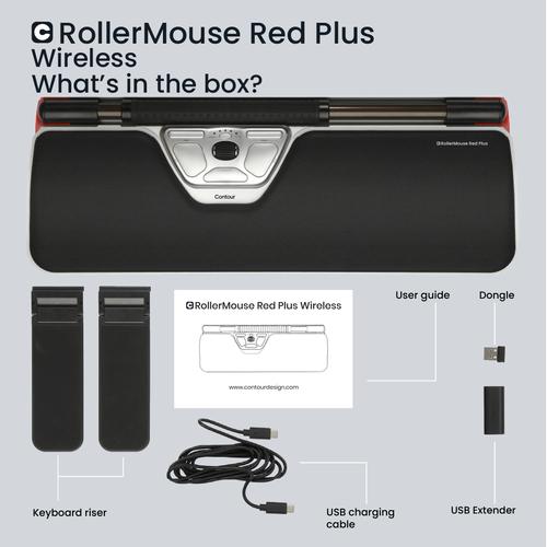 Contour RollerMouse Red Plus Wireless