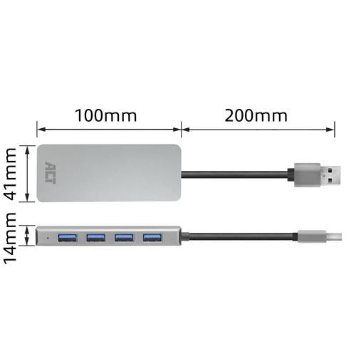 ACT USB-A hub 3.0 4 port USB-A