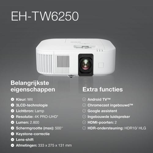 Epson EH-TW6250 with HC lamp warranty