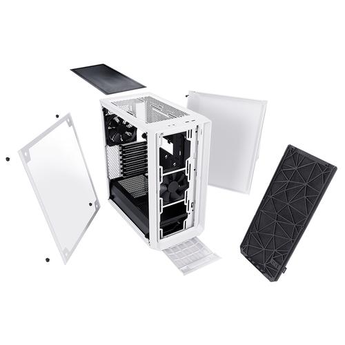 Fractal Design CAS Meshify C White Tempered Glass