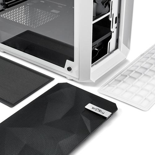 Fractal Design CAS Meshify C White Tempered Glass
