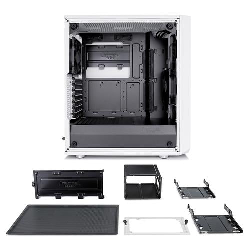 Fractal Design CAS Meshify C White Tempered Glass