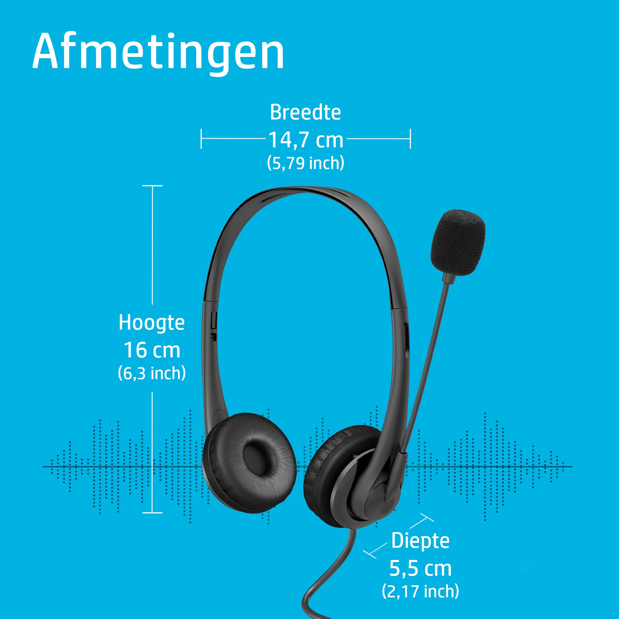 ACC: HP Wired USB-A Stereo Headset EURO