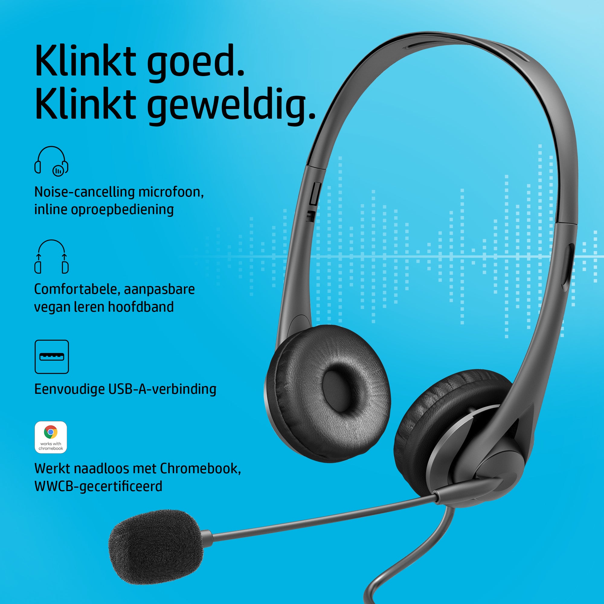 ACC: HP Wired USB-A Stereo Headset EURO