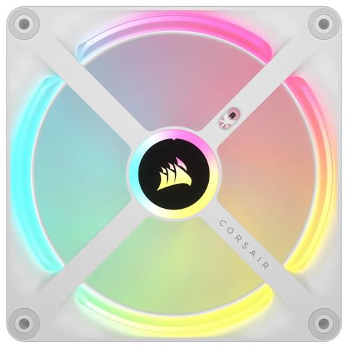 Corsair QX RGB Series iCUE LINK QX140 RGB WHITE140mm Magnetic Dome RGB Fan Expansion Kit