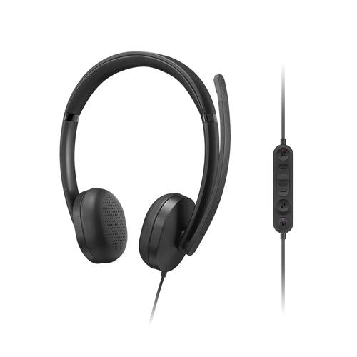 Lenovo VoIP Headset 5000 Bedraad Hoofdband Kantoor/callcenter USB Type-C Zwart