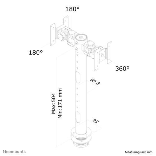 Neomounts Neomounts Flat Screen Desk Mount (grommet)