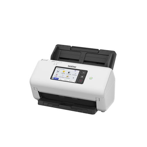 Brother Desktopscanner dubbelzijdig scannen 40 ppm (dubbelzijdig zwart-wit/kleur) 600 x600 dpi 512MB USB host 10.9 cm LCD touchscreen 80 vel ADF