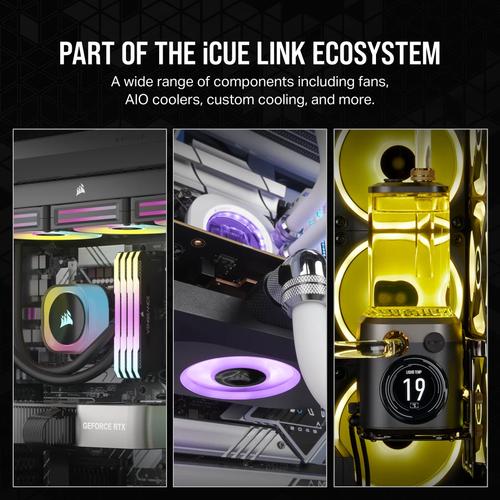 Corsair CORSAIR RX RGB Series iCUE LINK RX140 RGB 140mm RGB Fan Dual Fan Kit