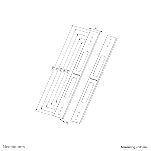 Neomounts Neomounts VESA Conversion Brackets set - VESA 400 to 450/500/550/600
