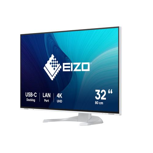 Eizo 31 5 Inch 16:9 3840x2160 350 cd/sqm 178/178 IPS LCD USB-C Display Port 2xHDMI LAN USB hub 2/4 Auto EcoView white cabinet