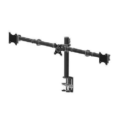 Iiyama Flexible Desk Mount for Triple MonitorMount with Clamp or grommet  Screen size 10-27i  VESA 75x75 or 100x100mm  Max 10 Kg