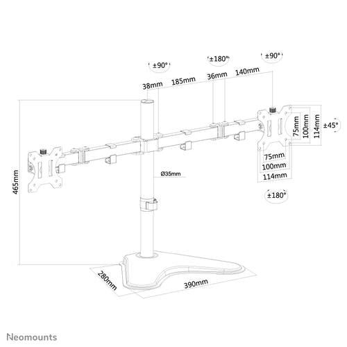 Neomounts Neomounts Flat Screen Desk Mount (stand)