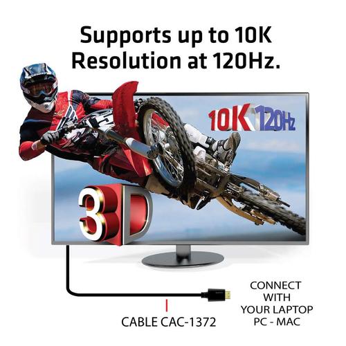 Club 3D HDMI 2.1 Ultra High Speed 10K 120Hz 2Meter M/M