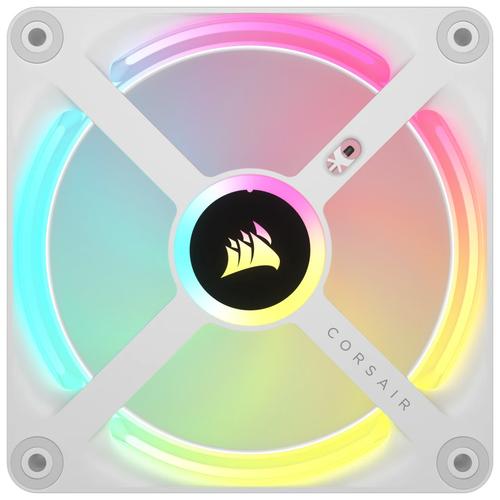 Corsair QX RGB Series iCUE LINK QX120 RGB WHITE120mm Magnetic Dome RGB Fan Starter Kit