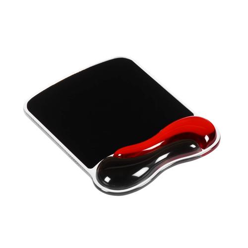 Duo Gel Mouse Pad Wave - Red/Smoke