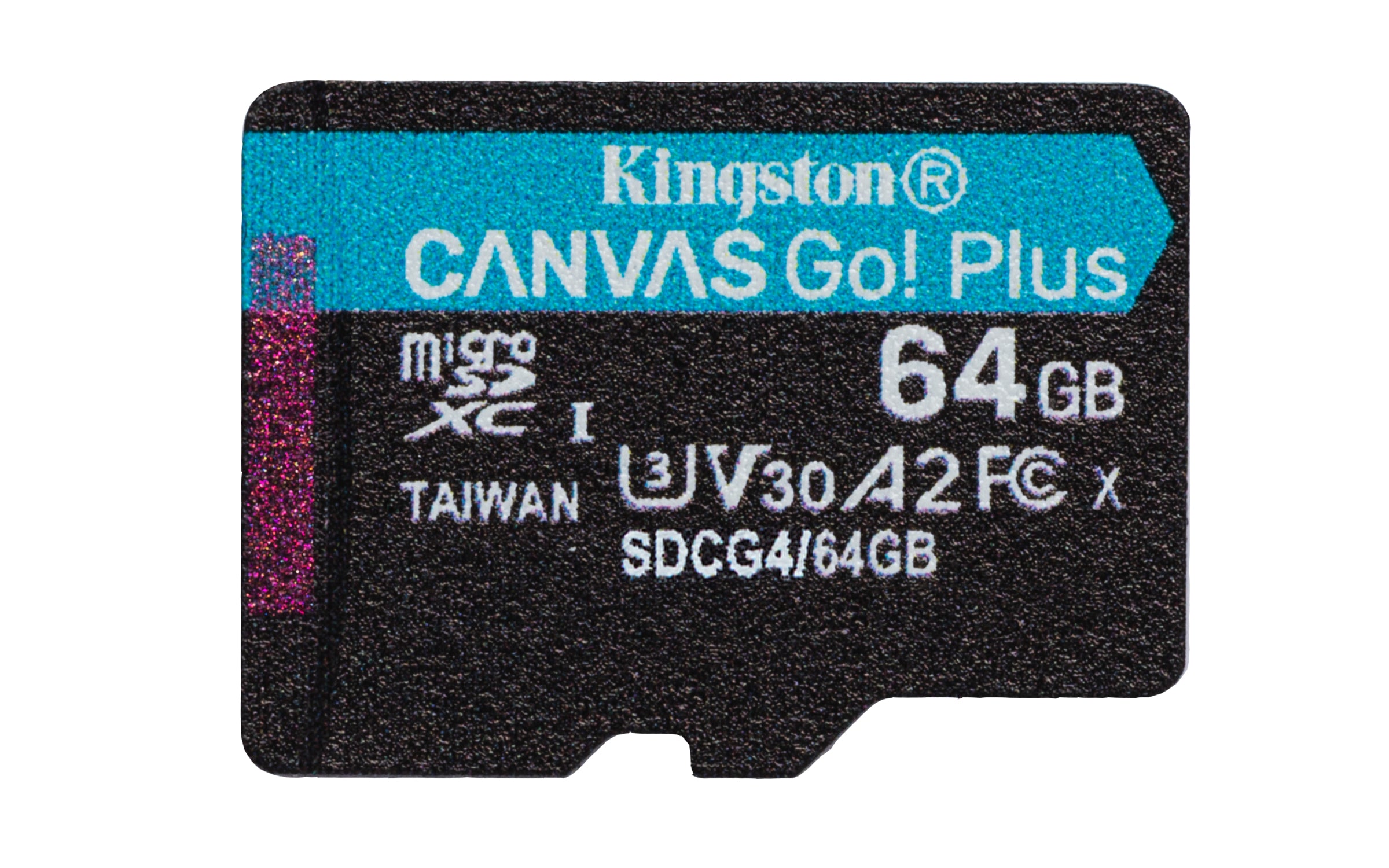 64GB microSDXC Canvas Go Plus Gen4 200MB/s A2 U3 V30 Card + Adapter