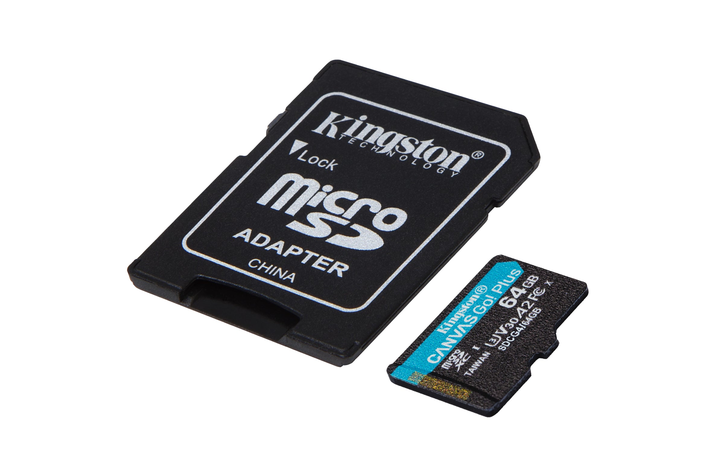 64GB microSDXC Canvas Go Plus Gen4 200MB/s A2 U3 V30 Card + Adapter