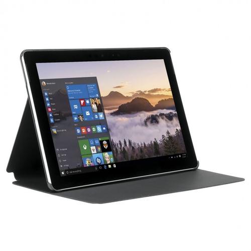 Mobilis Origine Folio Case for Surface Go  - Black hard shell - Access to all ports features and functions - Magnets closure - Leather imitation