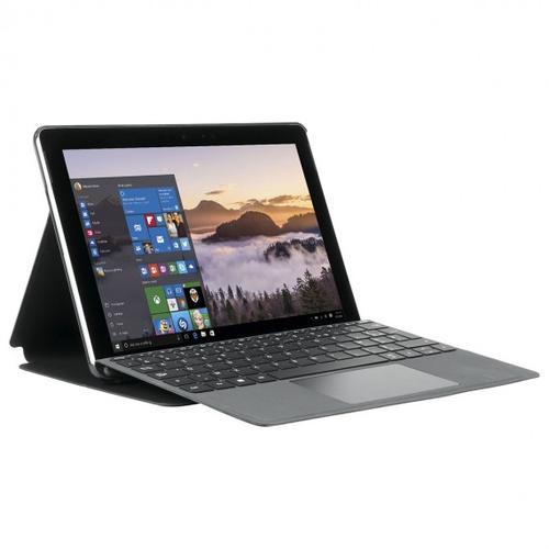Mobilis Origine Folio Case for Surface Go  - Black hard shell - Access to all ports features and functions - Magnets closure - Leather imitation
