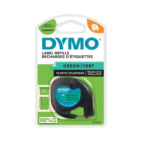 Dymo LETRATAG TAPE PLASTIC GROEN