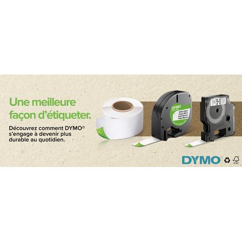 Dymo TAPE 6MMX7M ZWART/WIT