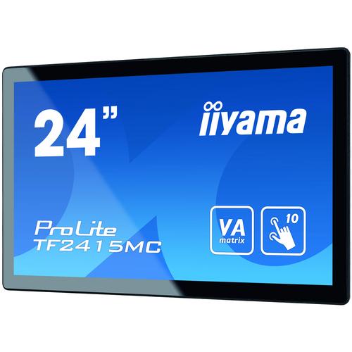 Iiyama 24i PCAP Bezel Free 10P Touch. 1920x1080. Anti-Fingerprint coating. VA panel. DisplayPort. HDMI. VGA. 315cd/m (with touch). 3000:1. 16ms. USB Interface. Thru G