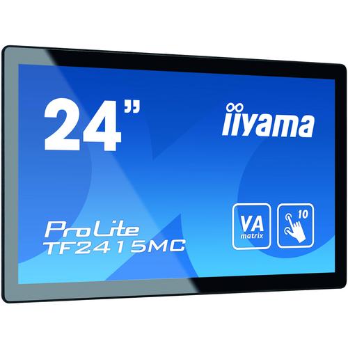 Iiyama 24i PCAP Bezel Free 10P Touch. 1920x1080. Anti-Fingerprint coating. VA panel. DisplayPort. HDMI. VGA. 315cd/m (with touch). 3000:1. 16ms. USB Interface. Thru G