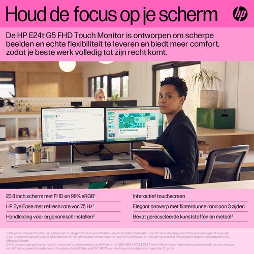 HP E24t G5 FHD Touch Monitor