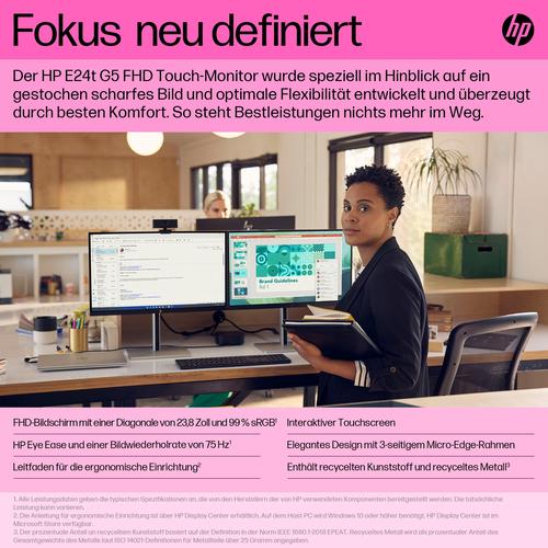 HP E24t G5 FHD Touch Monitor