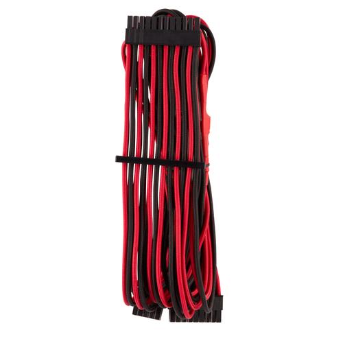 Corsair Premium Individually Sleeved ATX 24-pinType 4 (Generation 4) RED/BLACK